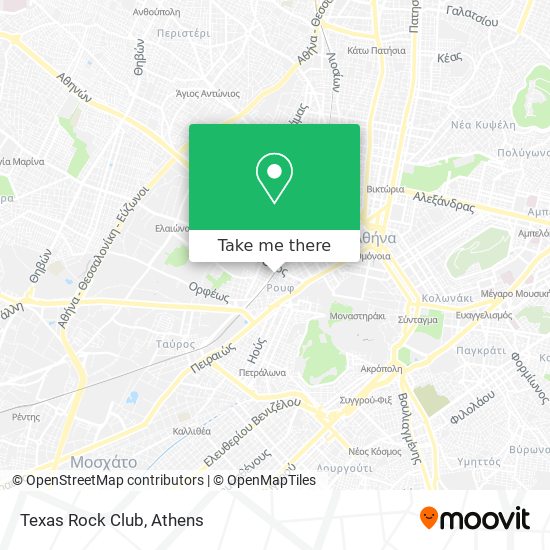 Texas Rock Club map