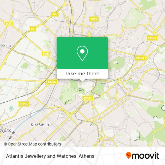 Atlantis Jewellery and Watches map