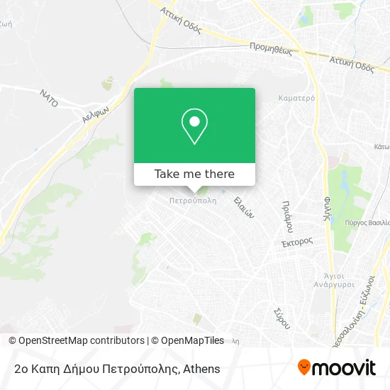 2ο Καπη Δήμου Πετρούπολης map