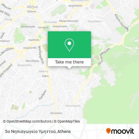 5ο Νηπιαγωγείο Υμηττού map