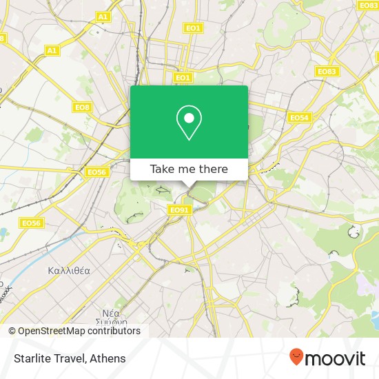 Starlite Travel map