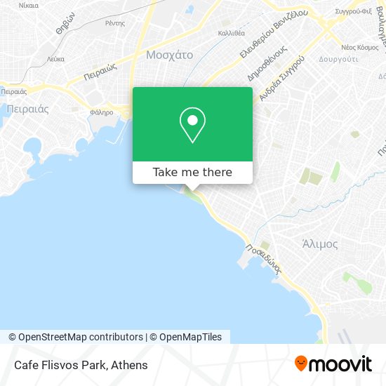 Cafe Flisvos Park map