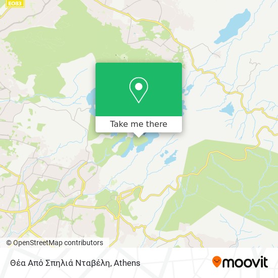 Θέα Από Σπηλιά Νταβέλη map