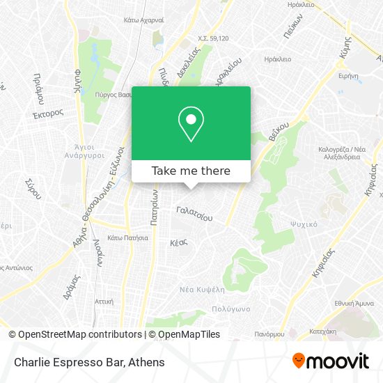 Charlie Espresso Bar map