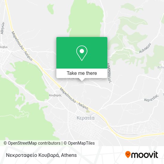 Νεκροταφείο Κουβαρά map