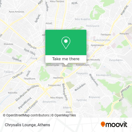 Chrysalis Lounge map