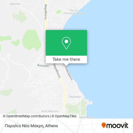 Παραλία Νέα Μάκρη map