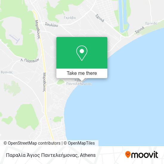 Παραλία Άγιος Παντελεήμονας map