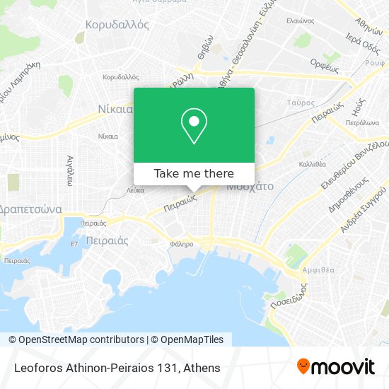 Leoforos Athinon-Peiraios 131 map