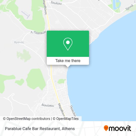 Parablue Cafe Bar Restaurant map