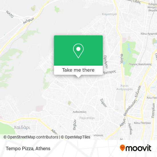 Tempo Pizza map