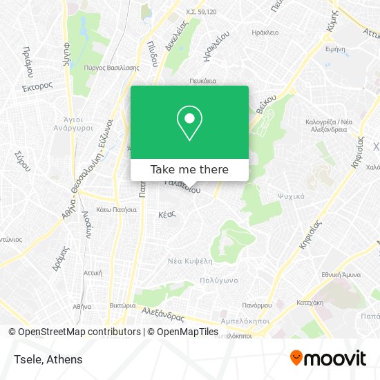Tsele map