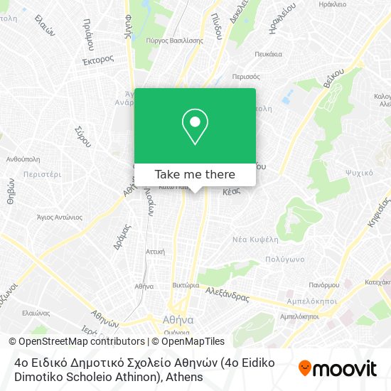 4ο Ειδικό Δημοτικό Σχολείο Αθηνών (4o Eidiko Dimotiko Scholeio Athinon) map