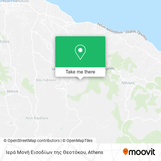 Ιερά Μονή Εισοδίων της Θεοτόκου map