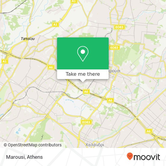 Marousi map