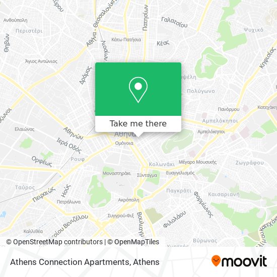 Athens Connection Apartments map