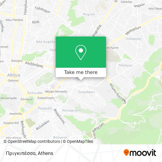 Πριγκιπέσσα map