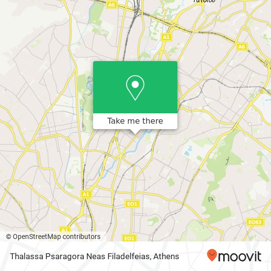 Thalassa Psaragora Neas Filadelfeias map