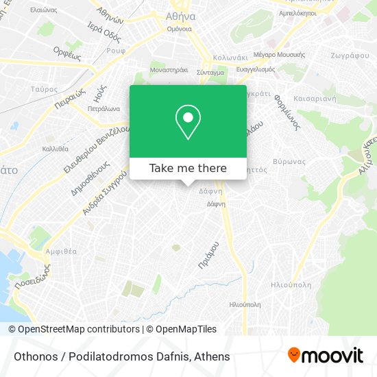 Othonos / Podilatodromos Dafnis map