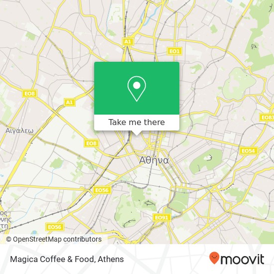 Magica Coffee & Food map