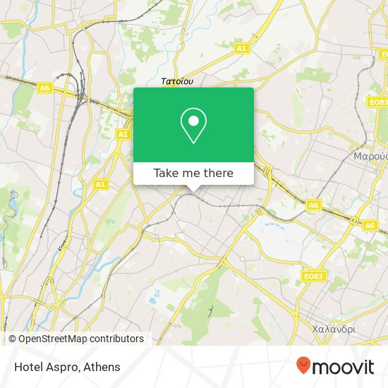 Hotel Aspro map