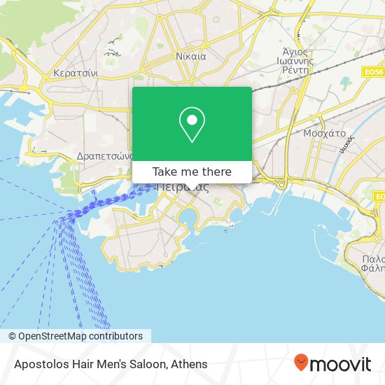 Apostolos Hair Men's Saloon map