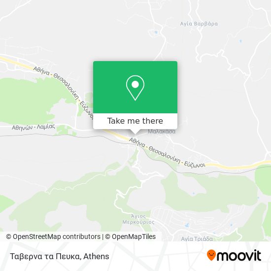 Ταβερνα τα Πευκα map
