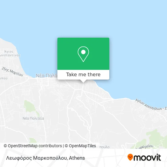 Λεωφόρος Μαρκοπούλου map