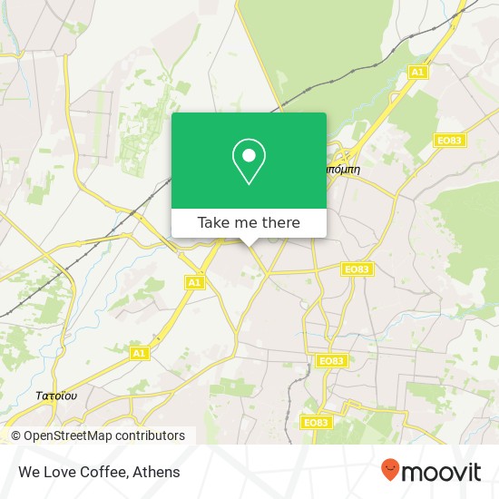 We Love Coffee map