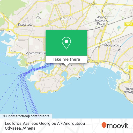 Leoforos Vasileos Georgiou A / Androutsou Odyssea map
