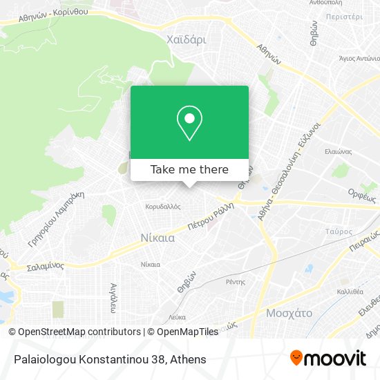 Palaiologou Konstantinou 38 map