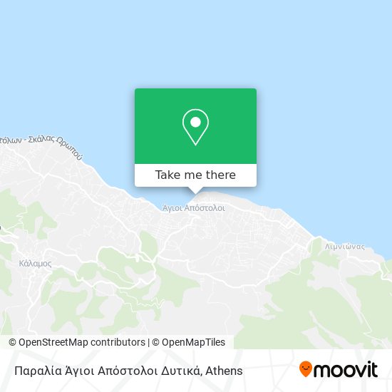 Παραλία Άγιοι Απόστολοι Δυτικά map