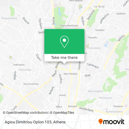 Agiou Dimitriou Oplon 103 map