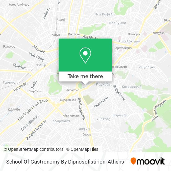 School Of Gastronomy By Dipnosofistirion map