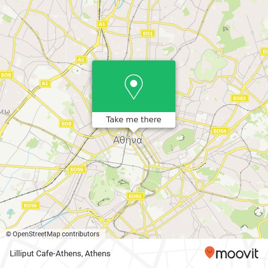 Lilliput Cafe-Athens map