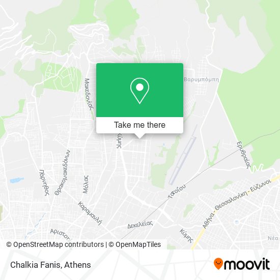 Chalkia Fanis map