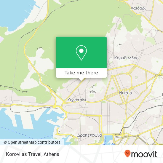 Korovilas Travel map