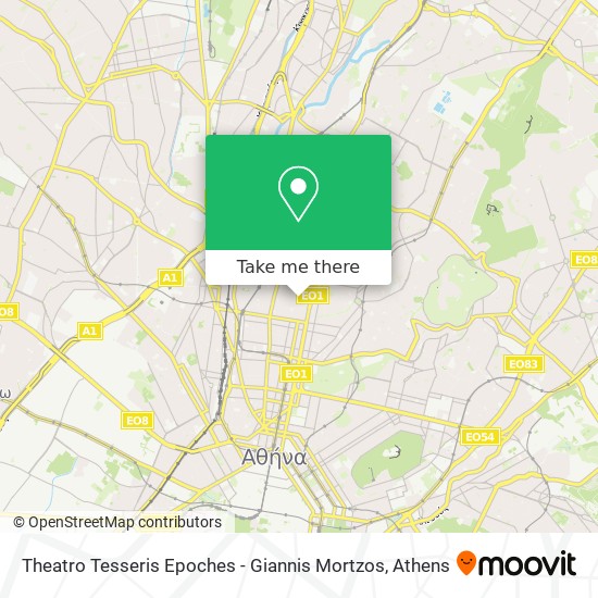 Theatro Tesseris Epoches - Giannis Mortzos map
