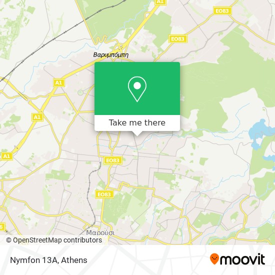 Nymfon 13Α map