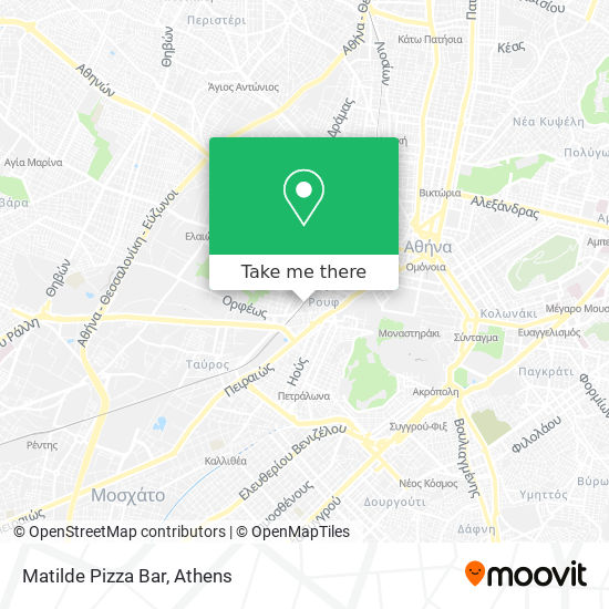 Matilde Pizza Bar map