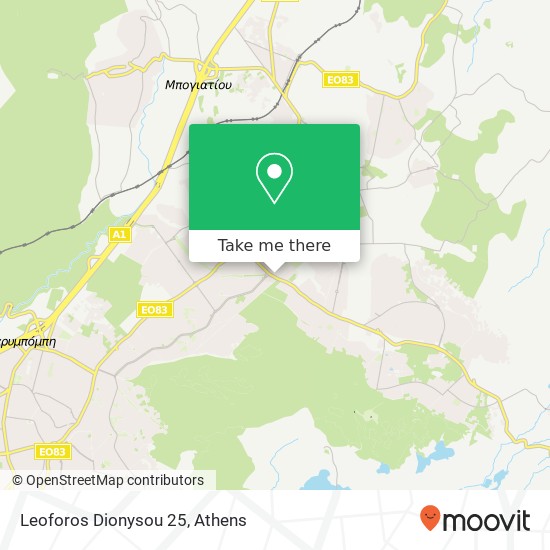 Leoforos Dionysou 25 map