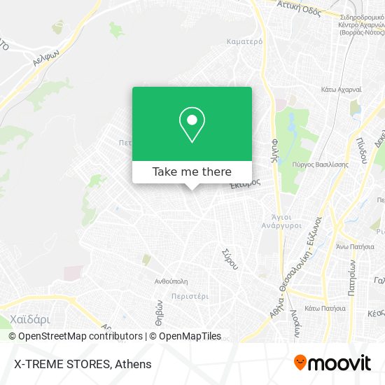 X-TREME STORES map