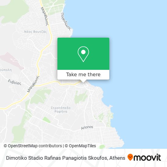 Dimotiko Stadio Rafinas Panagiotis Skoufos map