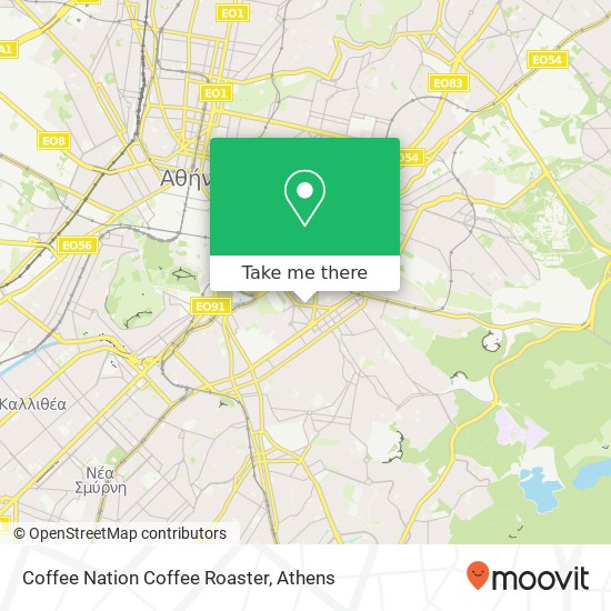 Coffee Nation Coffee Roaster map