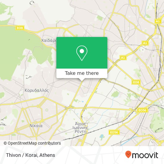 Thivon / Korai map