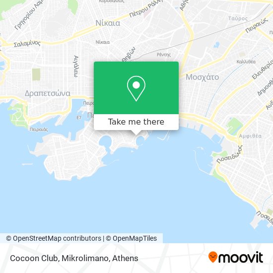 Cocoon Club, Mikrolimano map