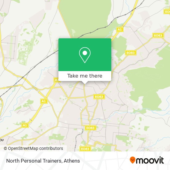 North Personal Trainers map