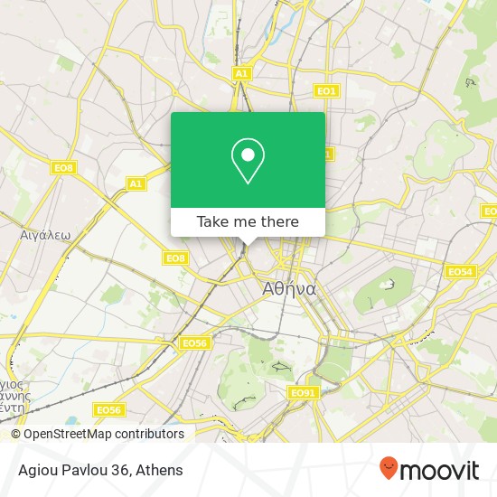 Agiou Pavlou 36 map