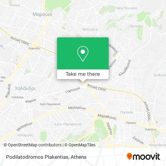 Podilatodromos Plakentias map