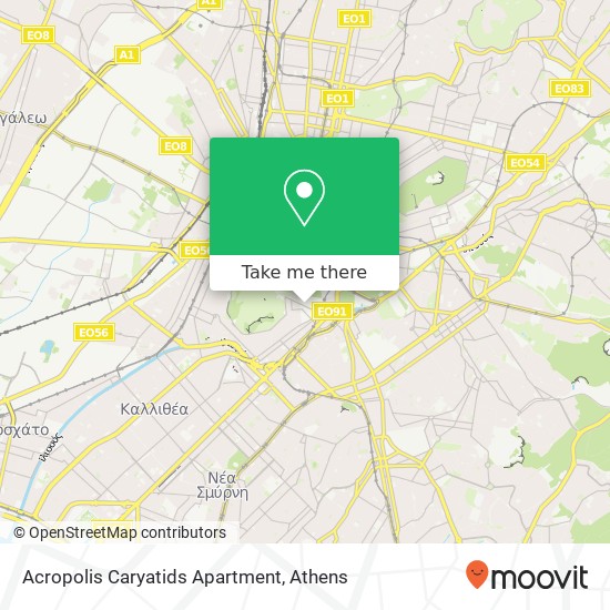 Acropolis Caryatids Apartment map